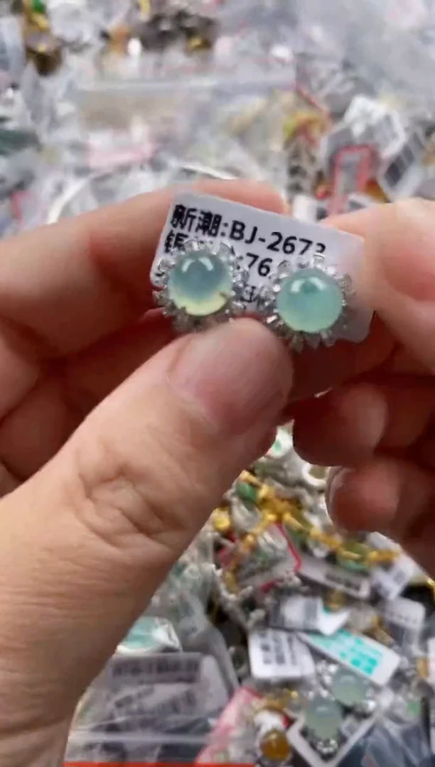 银S925镶嵌戒指翡翠111    6