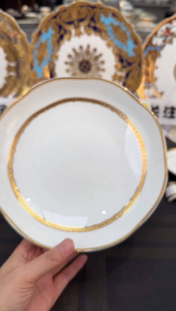 瓷片8英寸雅致菜盘 正品