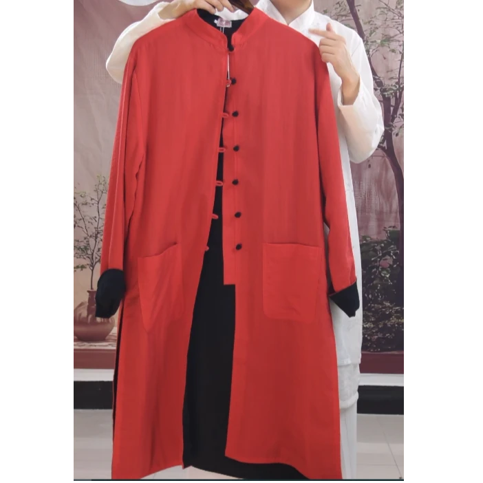 (男女同款）中式唐装男士汉服中国风男装潮古装禅服古风亚麻长衫