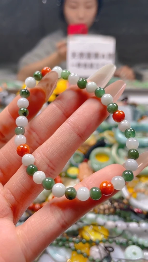 【闪购商品】翡翠颈饰未镶嵌5MM/T/翡翠A货一图一物