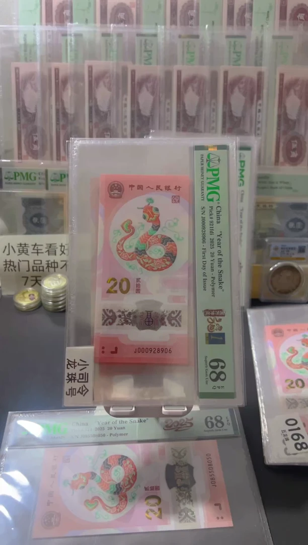 塑料蛇钞pmg68小司令龙珠四标尾6