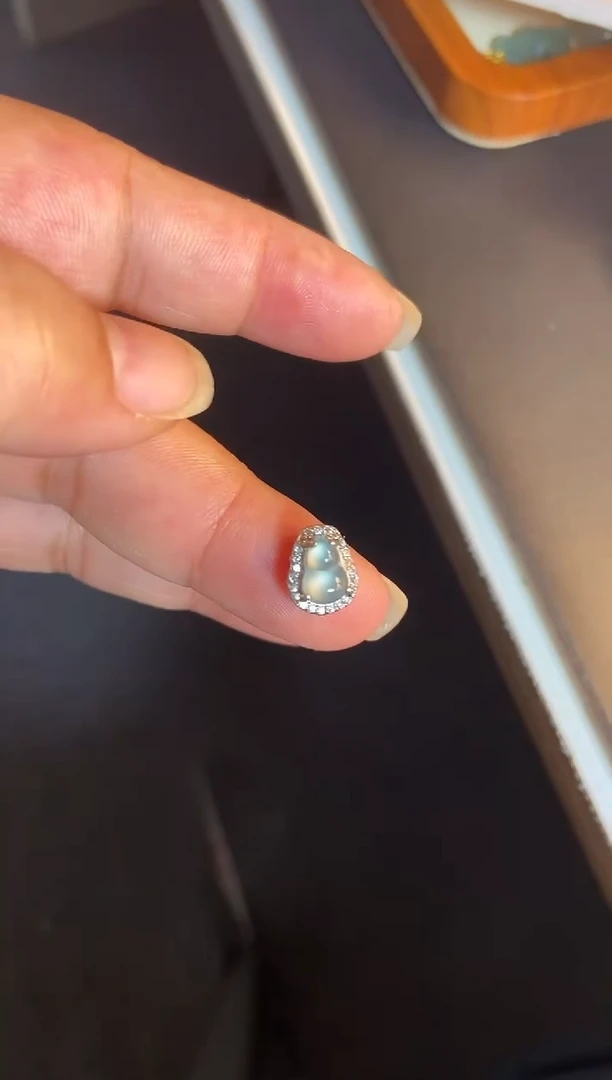 吊坠(不含链)银S925镶嵌翡翠1