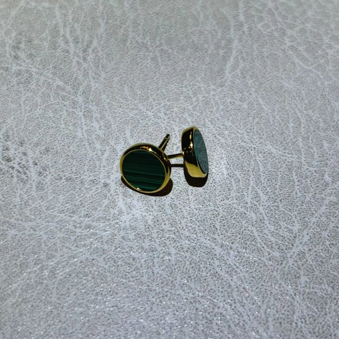 [粉丝专属]高奢臻品天然孔雀石耳饰XKKQS13（多样性发货）