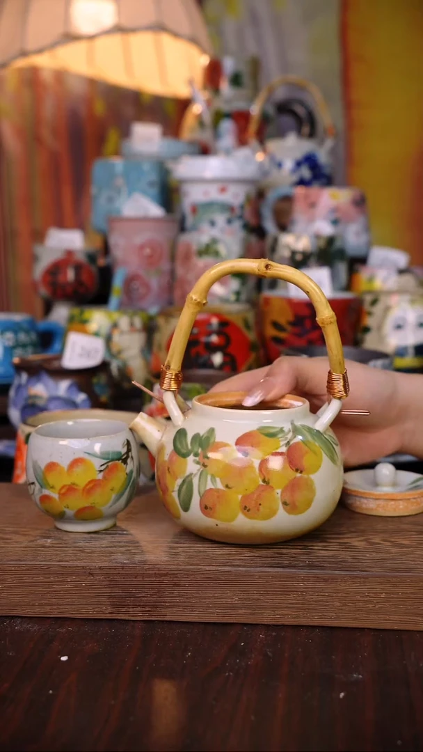 摆件陶泥垚手作 景德镇手工手绘陶瓷器物