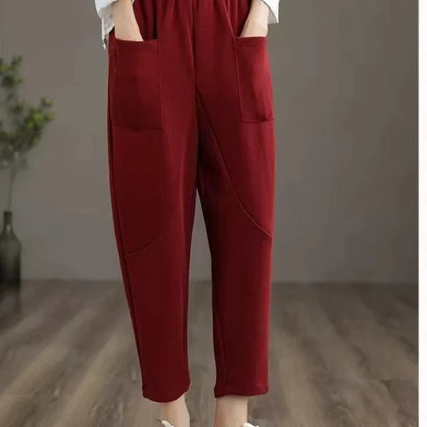 128休闲卫裤女运动裤春秋百搭哈伦裤宽松萝卜裤