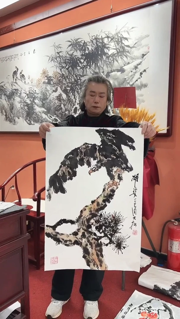 国画周大拙/国画/花鸟