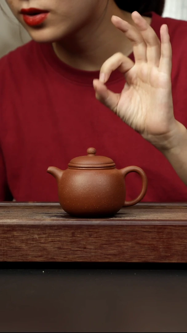 紫砂茶壶红降坡 匏樽 全手工