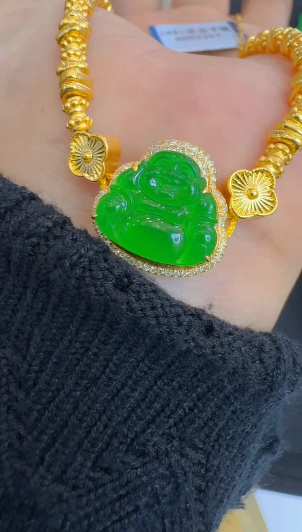 18K金镶嵌手链翡翠多样性团购发一件