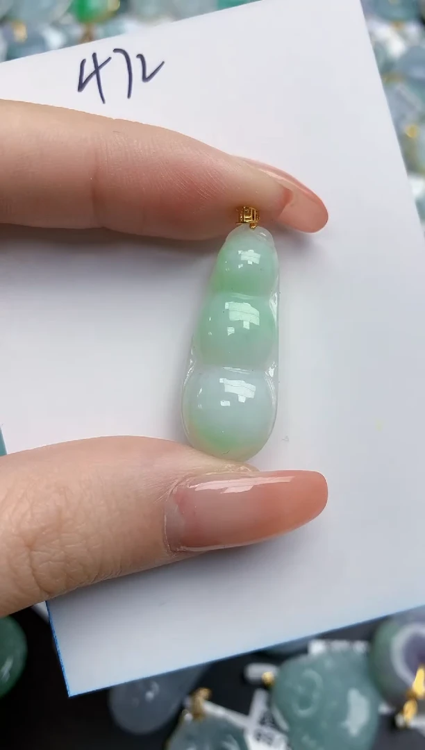 【闪购商品】翡翠颈饰18K金镶嵌天然缅甸翡翠A货