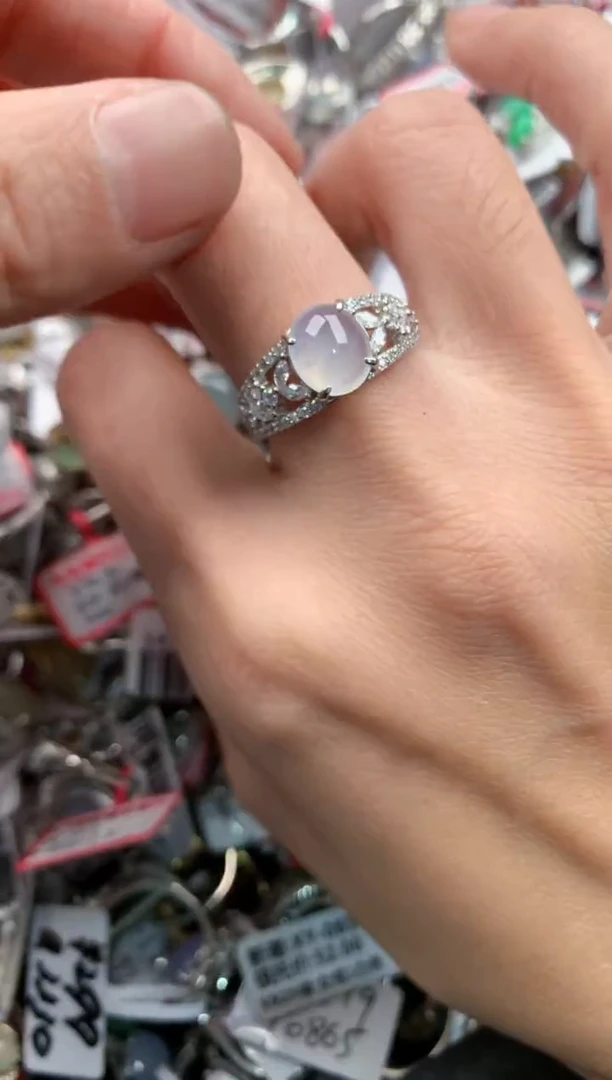 银S925镶嵌戒指翡翠11-11-11      3