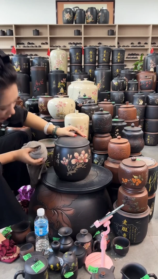 罐完品茶叶罐 522 龙蛋彩填