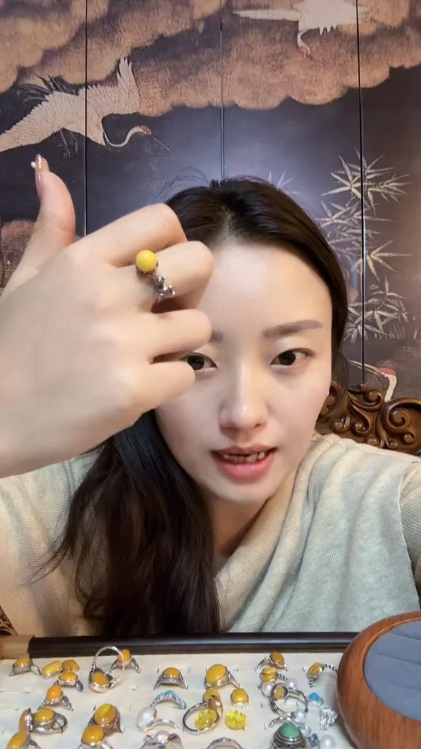 大理石925银索南措姆设计款戒指