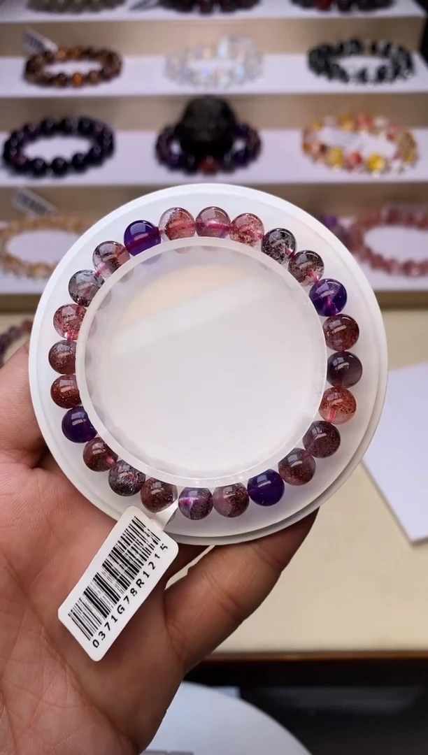 【闪购商品】水晶手链未镶嵌黑加仑超七单圈7m+