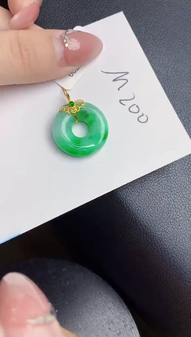 【闪购商品】翡翠颈饰18K金镶嵌000000000