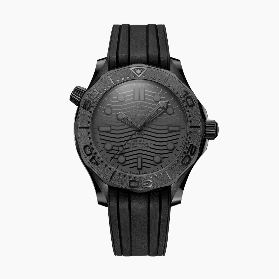未使用 Omega/欧米茄 海马300全陶瓷黑武士男士自动腕表公价76700