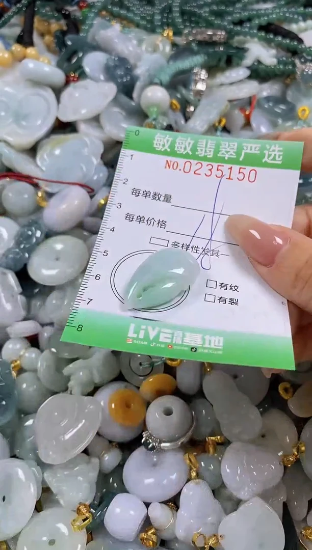 翡翠未镶嵌颈饰闪购0235150