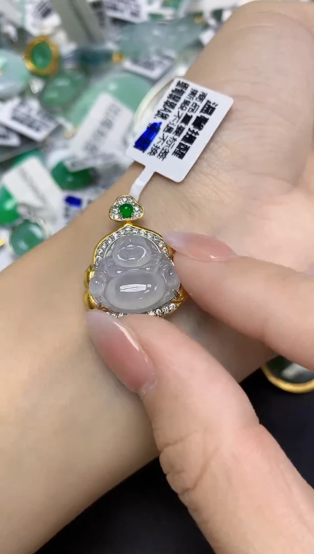 颈饰未镶嵌翡翠天然缅甸翡翠A货多样性发一件