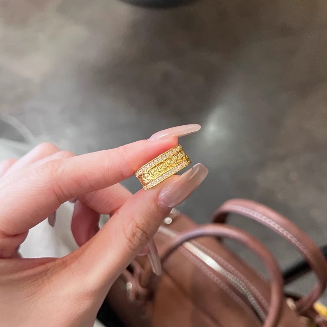 【工厂直出】足金999花丝风雨桥戒指