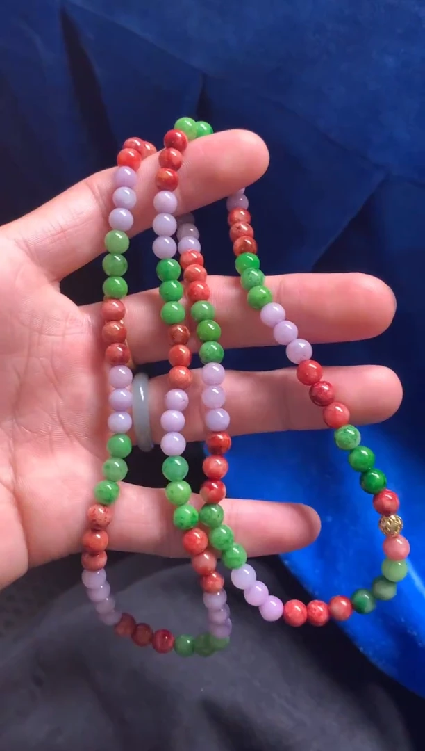 颈饰未镶嵌翡翠缅甸翡翠