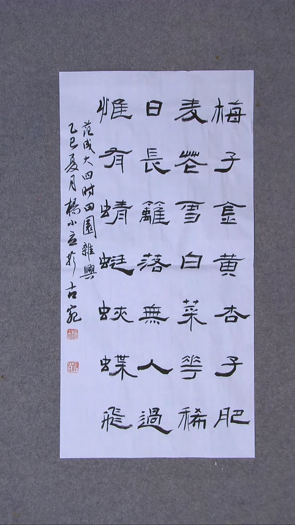 书法杨小立河南南阳69*34两平尺