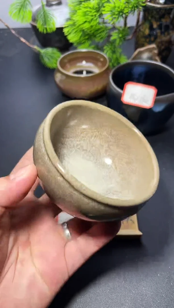 茶盏51（微瑕）叶紫建盏