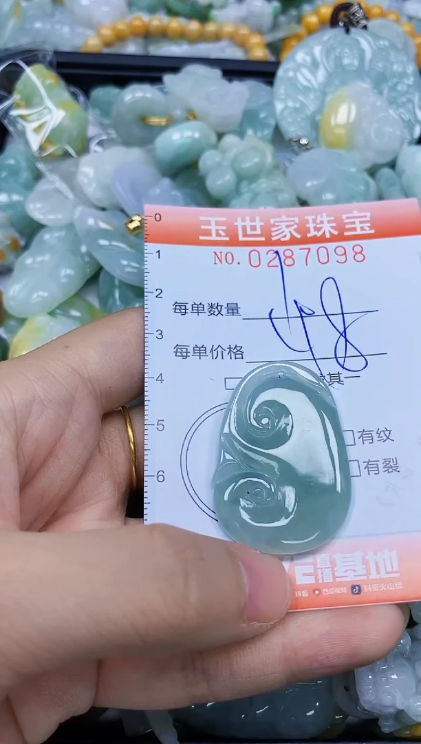 翡翠未镶嵌颈饰闪购0287098