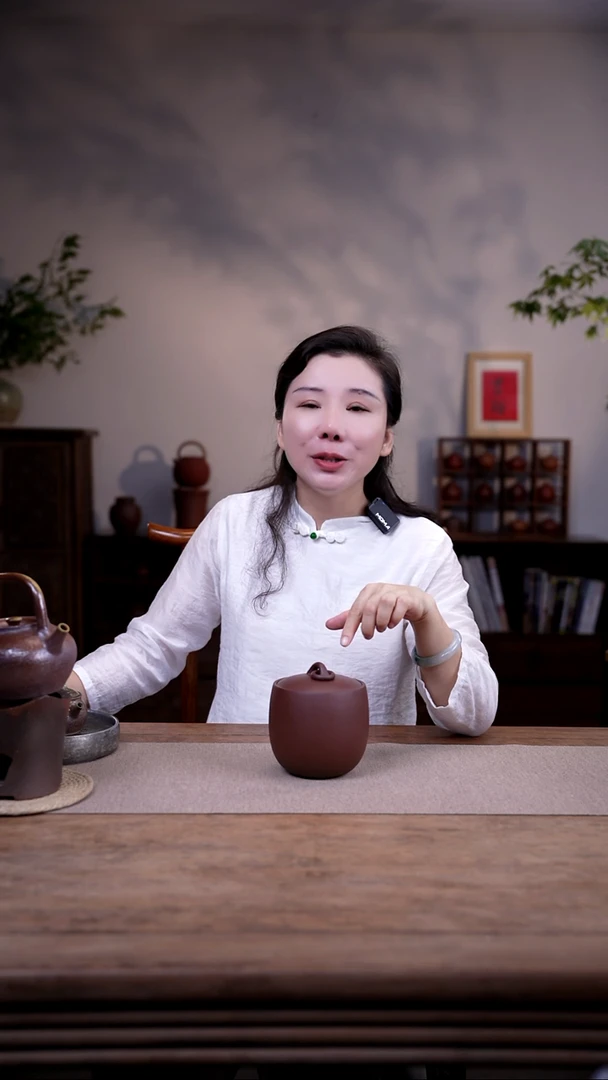 茶壶紫砂茶叶罐扣环款