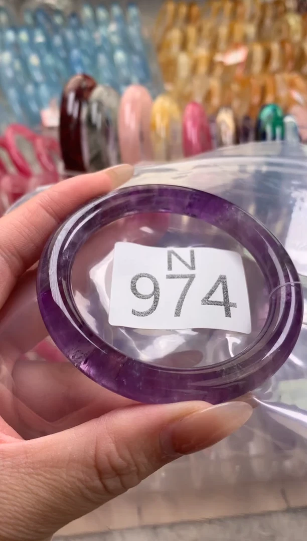 水晶珠宝半成品未镶嵌阿*水晶手镯974-55