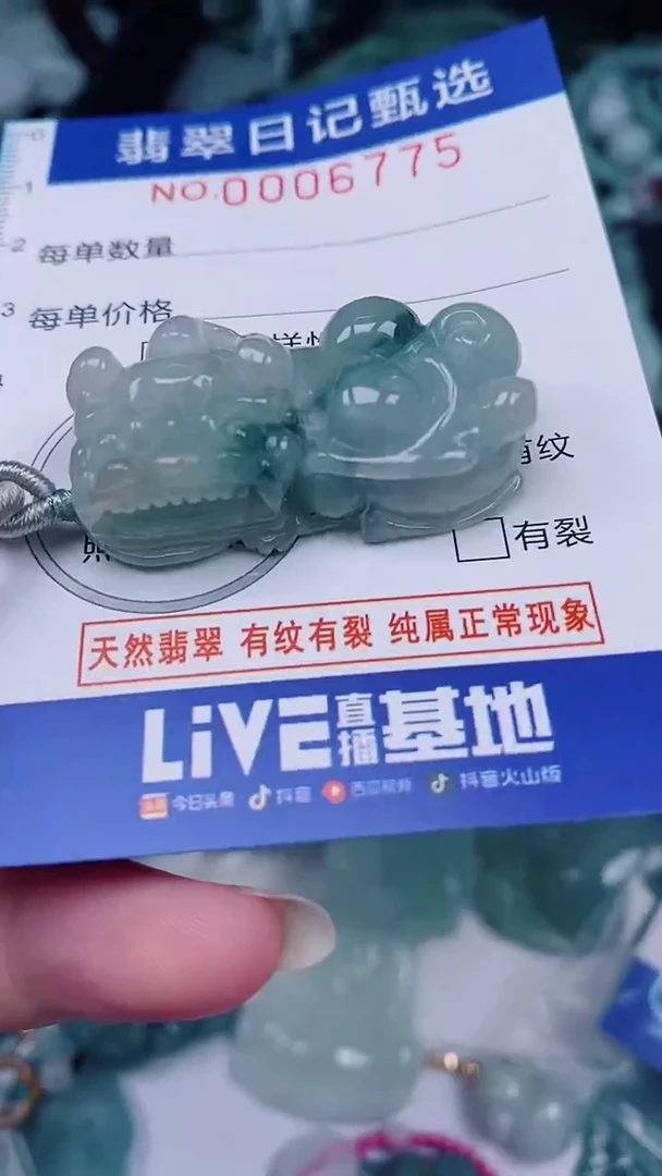 翡翠未镶嵌颈饰00006775