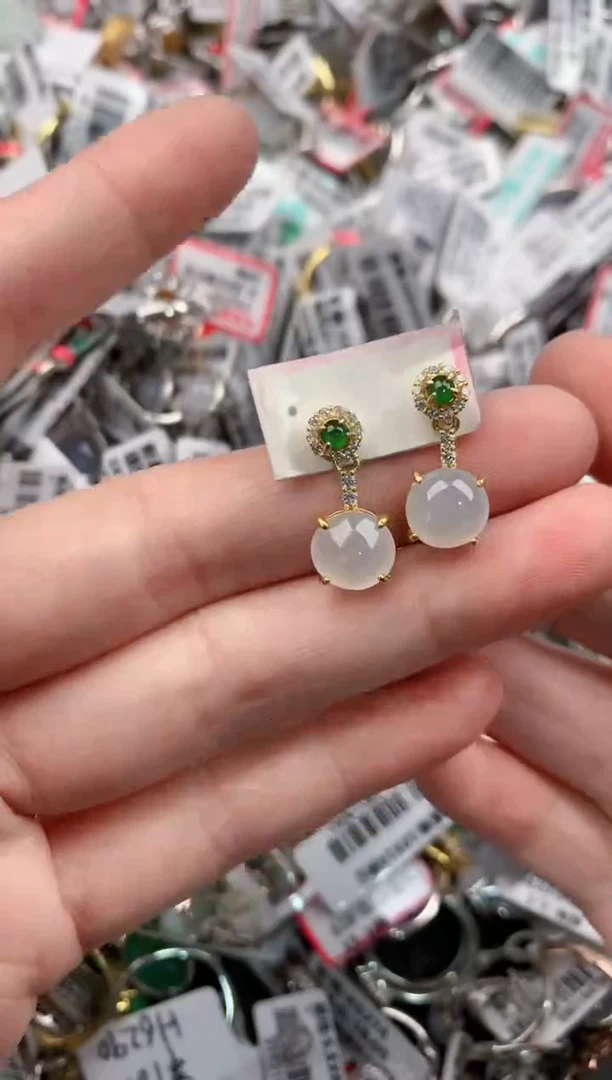 银S925镶嵌戒指翡翠333       5