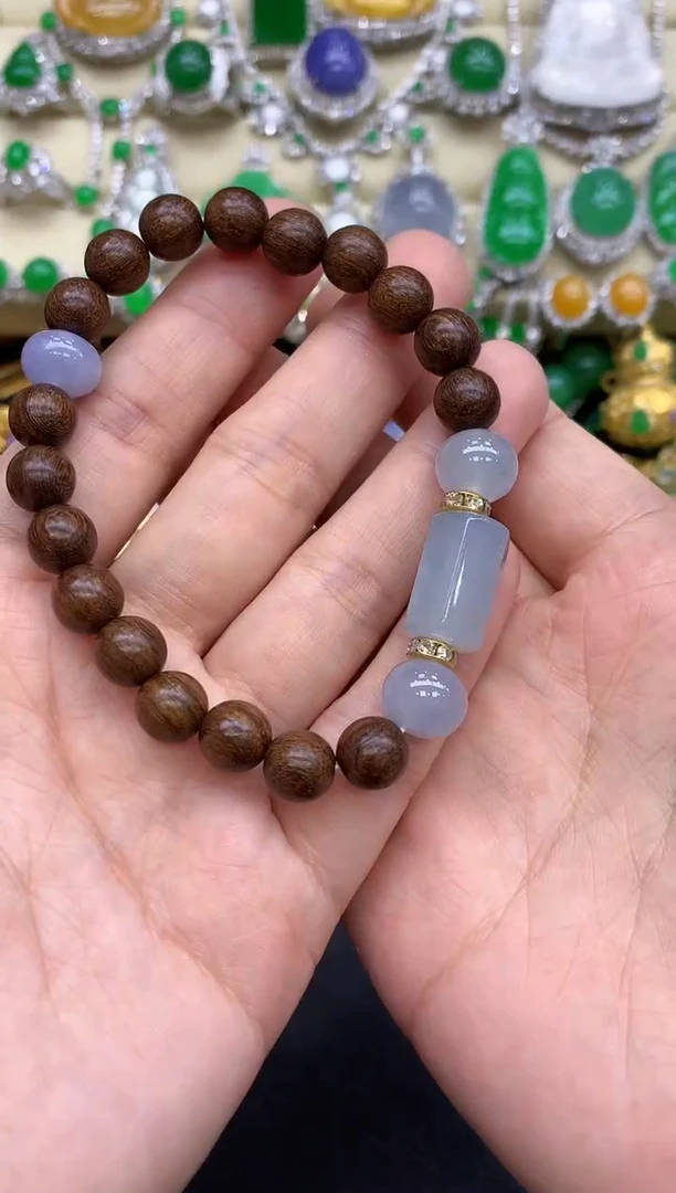 18K金镶嵌手链翡翠186-中国好珍宝