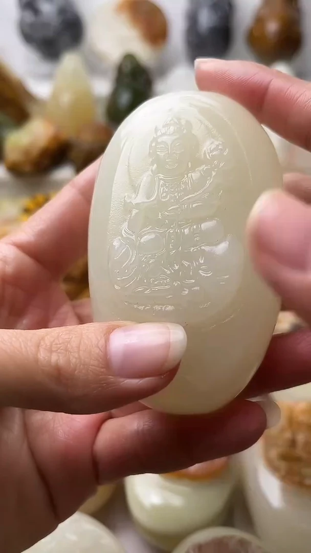 石材古青石棉纹正常不退换普贤菩萨