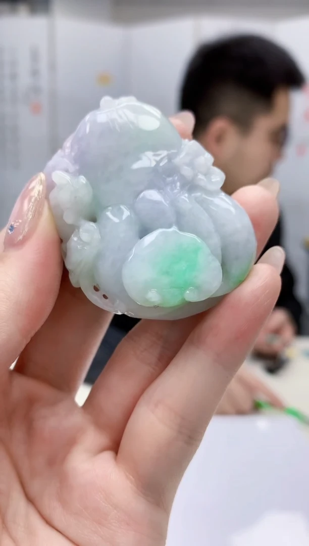 【闪购商品】定制翡翠未镶嵌5153jw-毛货挂件61