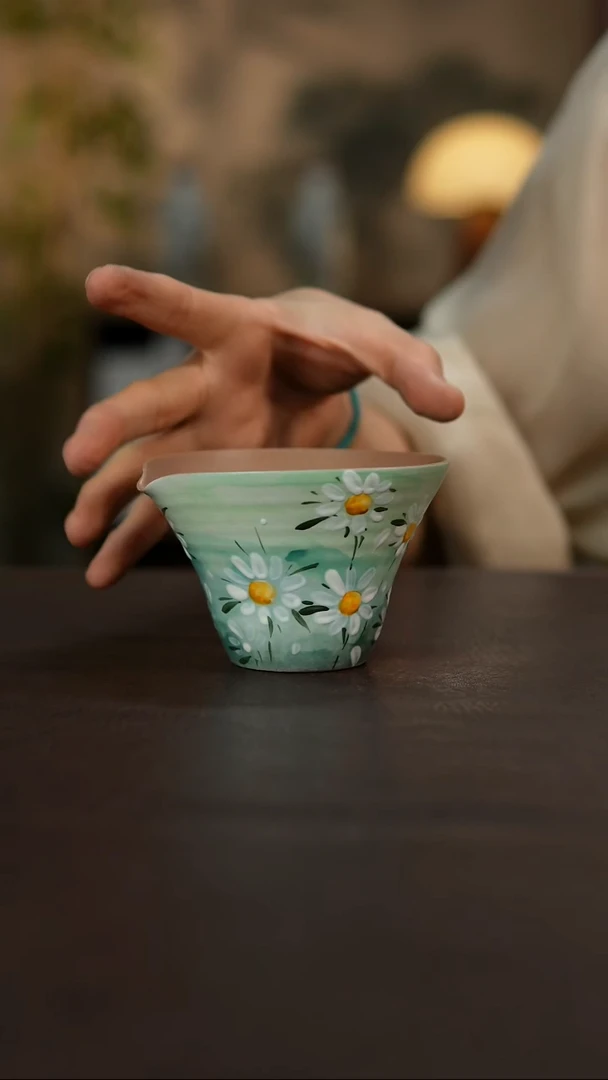 杯景德镇陶瓷杯碗柴烧多人