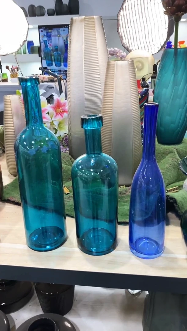 德***厂慕忆家手作琉璃花瓶3个