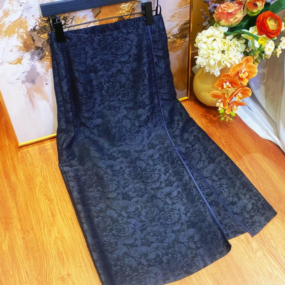 25春夏新款桑蚕丝国风高端半身裙27276551