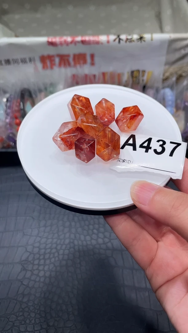 未镶嵌手链水晶A437红胶花随型 多样性发一