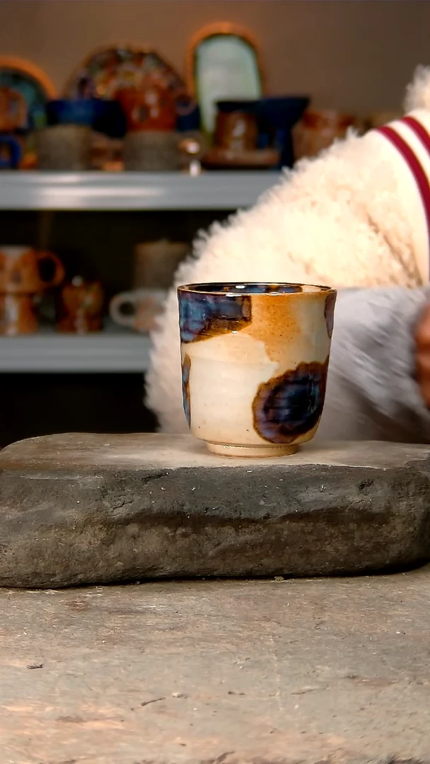 【闪购商品】255高温釉下手工同款，微波炉烤箱可进