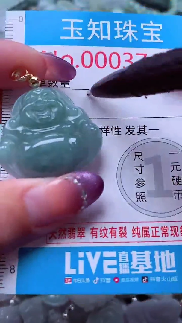 翡翠未镶嵌吊坠(不含链)3745