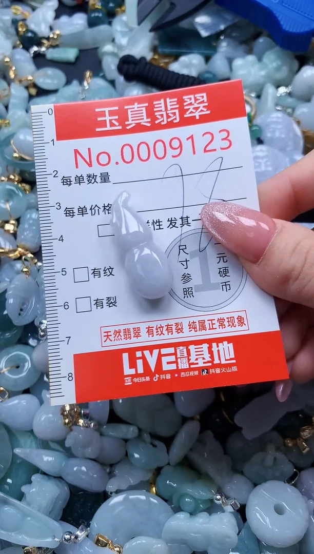 翡翠未镶嵌吊坠(不含链)9123