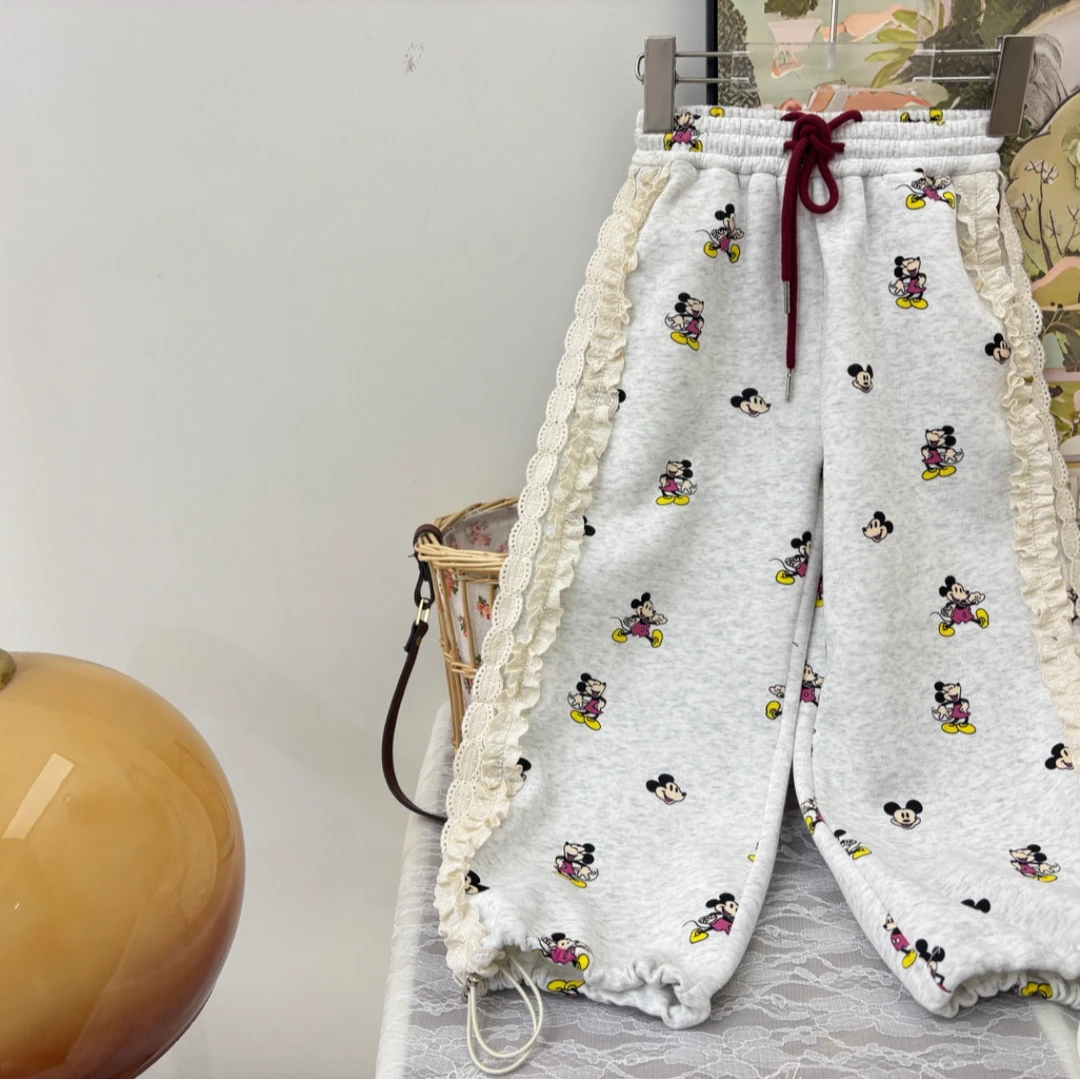 （RAINBOW25年春）儿童米奇花边卫裤25C17