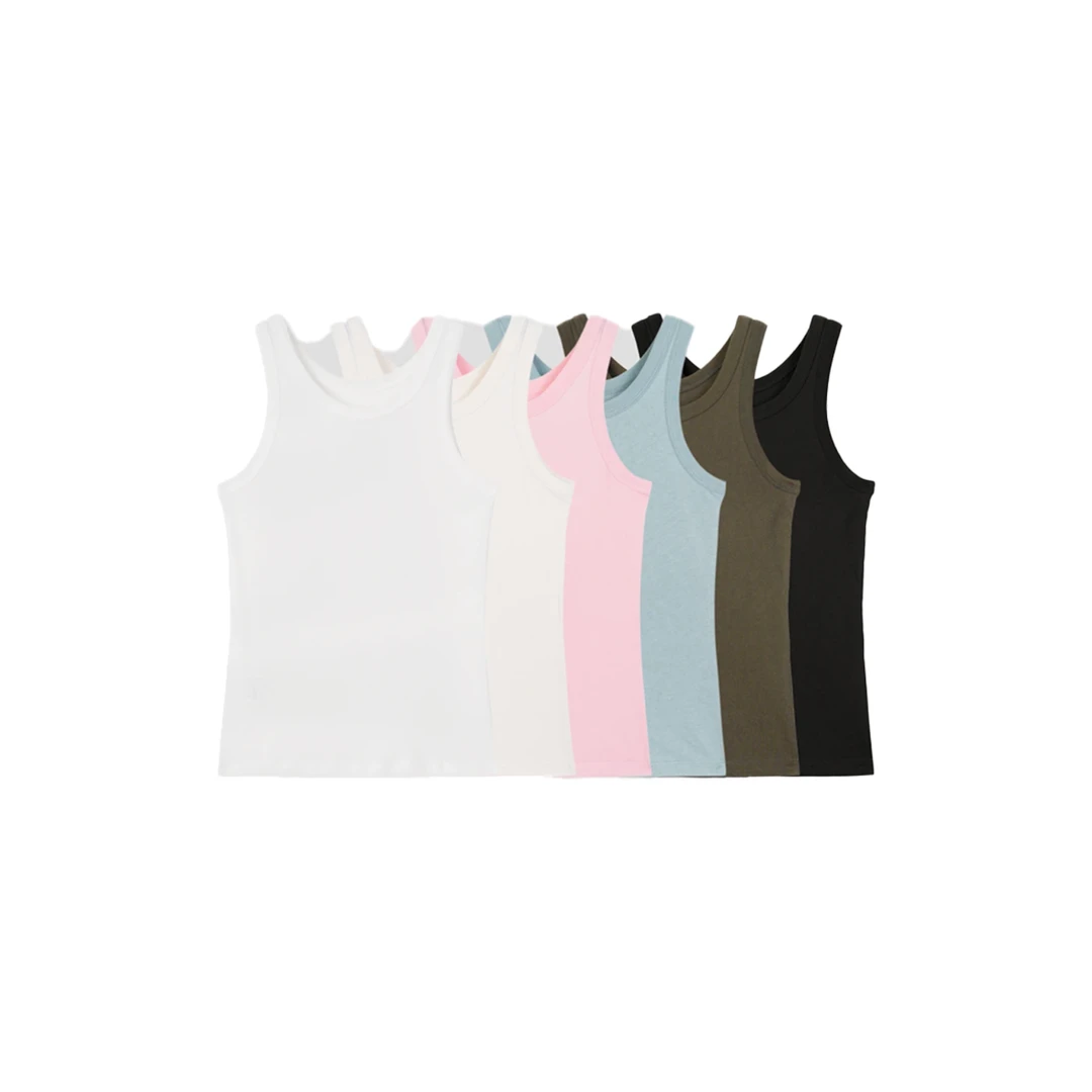 MEI0502  前后双U领背心简约舒适百搭打底 16342