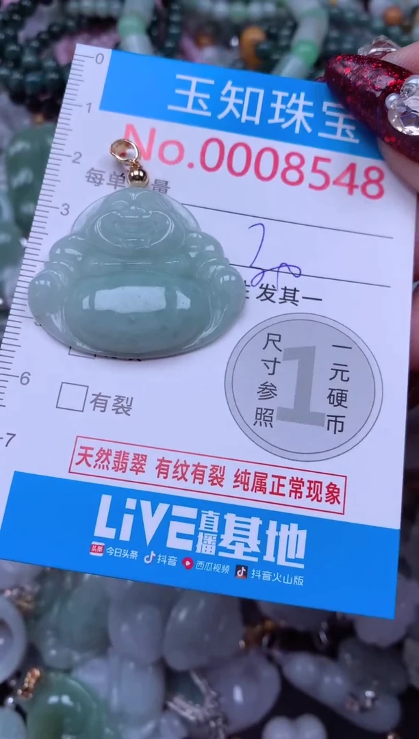 吊坠(不含链)未镶嵌翡翠8548