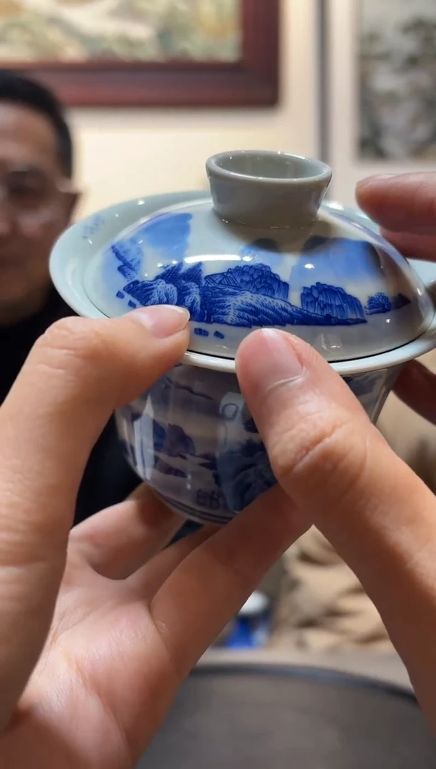 【闪购商品】盖碗E26【人间瓷画】《张彪》