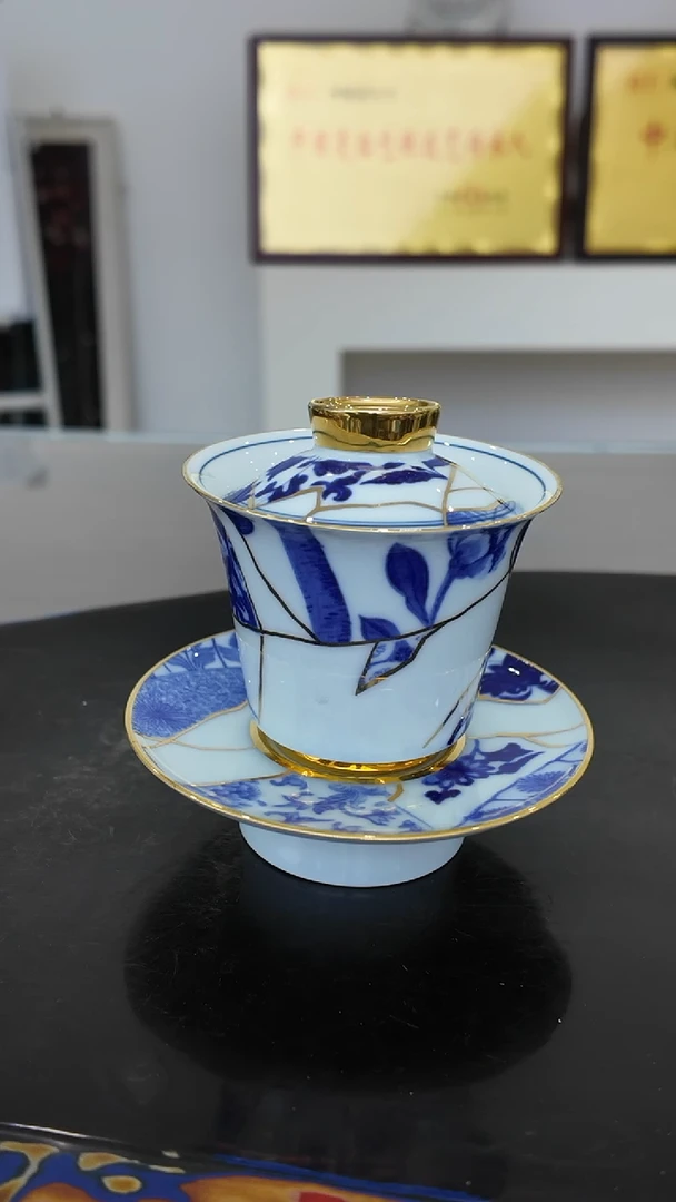 何赋森甄选——青花马蹄盖碗