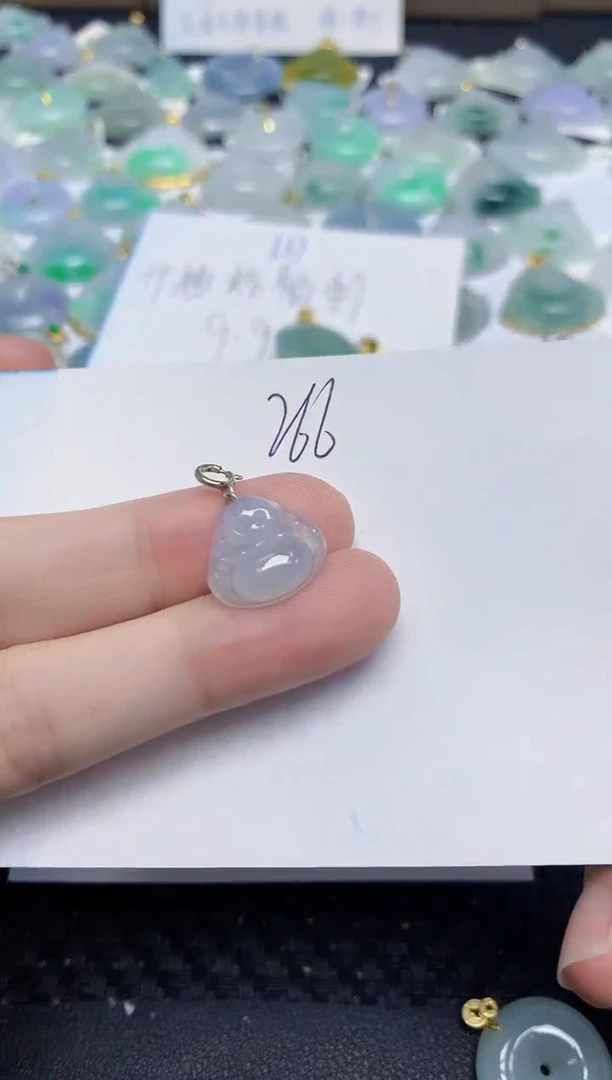 颈饰未镶嵌翡翠天然缅甸翡翠A货翡翠百元以上9元证书费自理