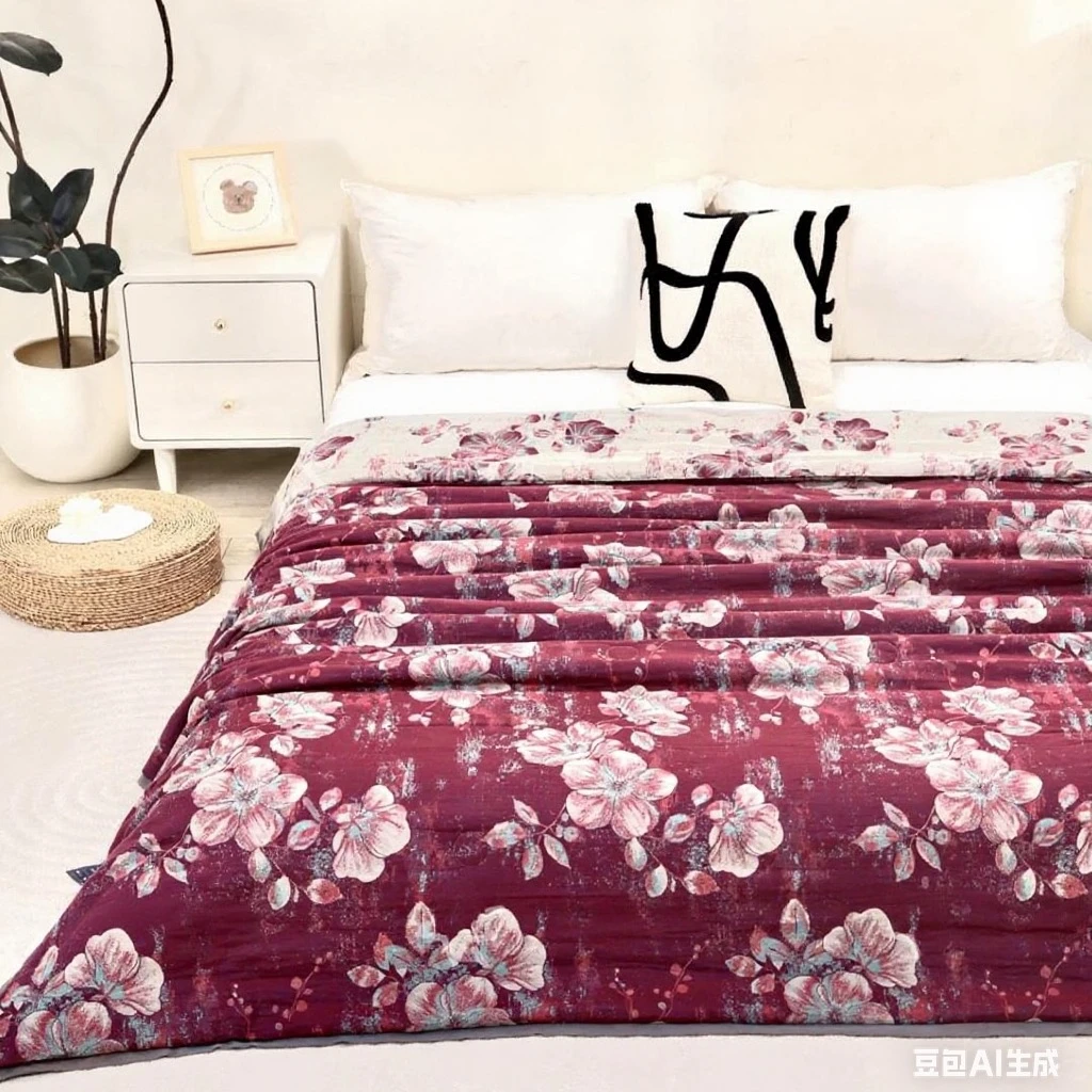 高端皱皱纱新疆棉花被--锦梦 木耳花边（6斤）