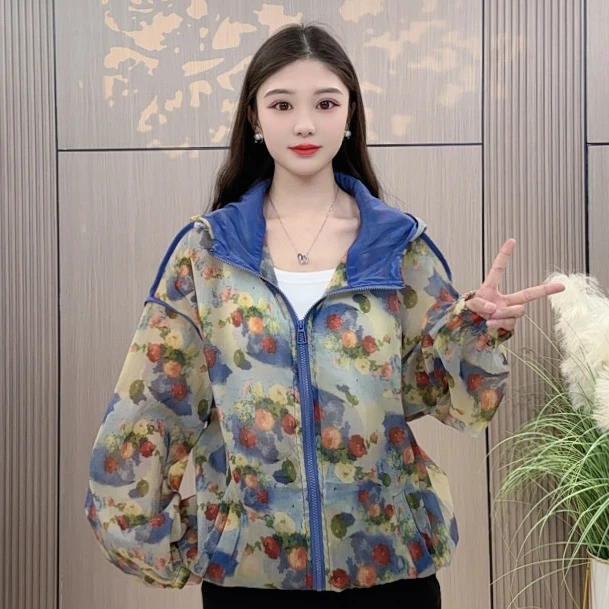 夏季新款韩版设计感欧洲站2025镂空烫钻衬衫女防晒衣