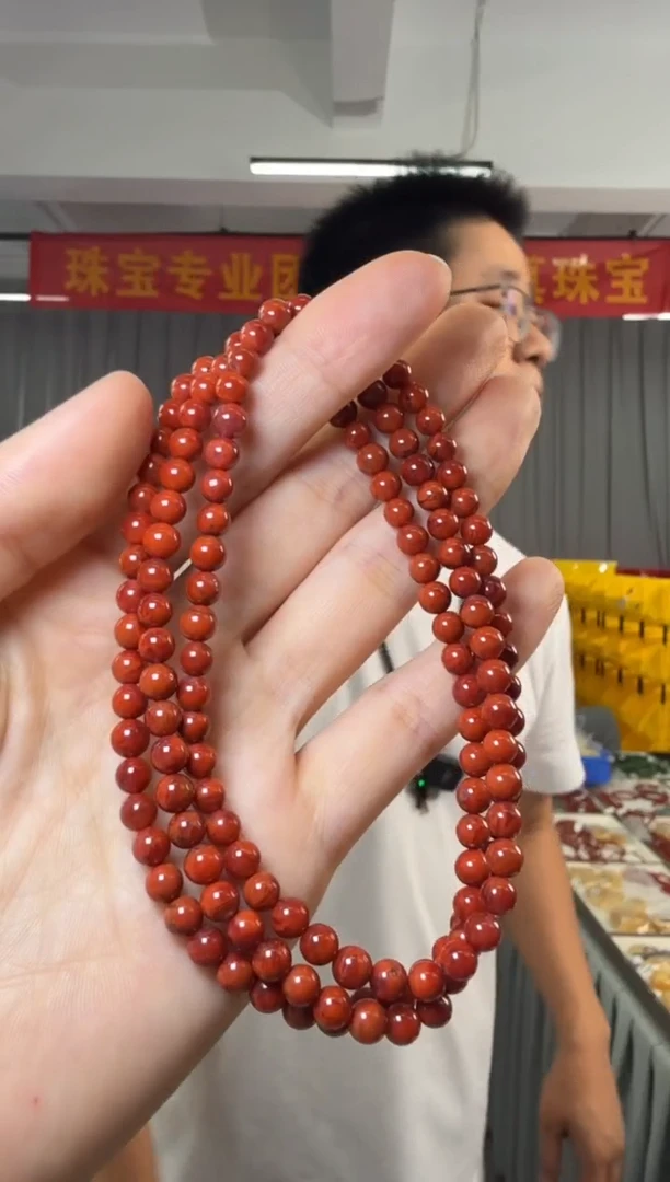 手串未镶嵌南红玛瑙南红圆珠多圈5-5.5mm