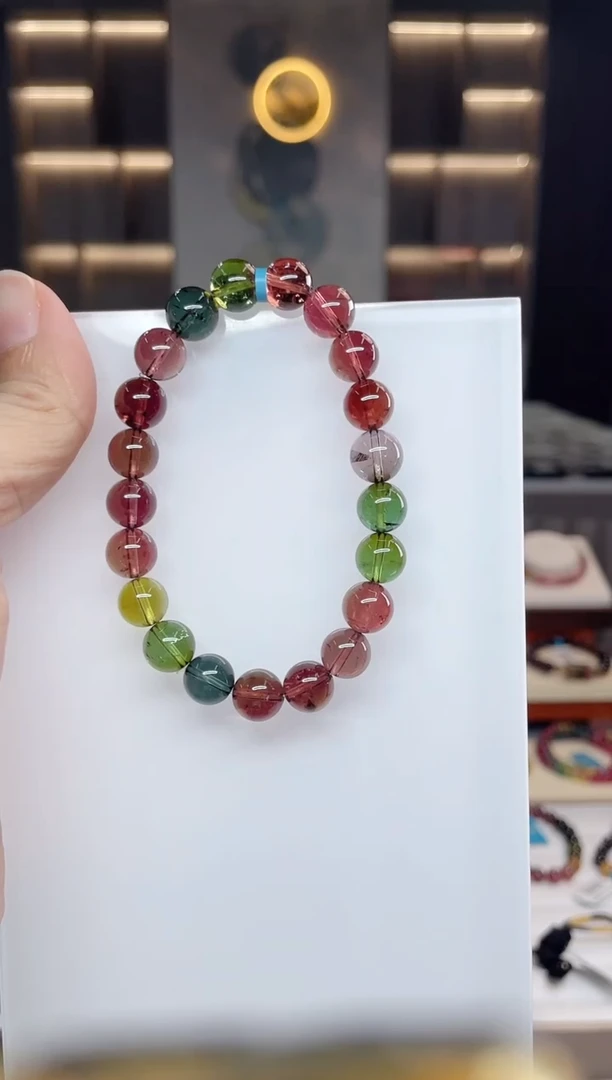 单圈手串未镶嵌碧玺（多样性发一条）Q